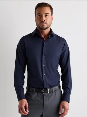 Performance Stretch Wrinkle-Free Slim Dress Shirt